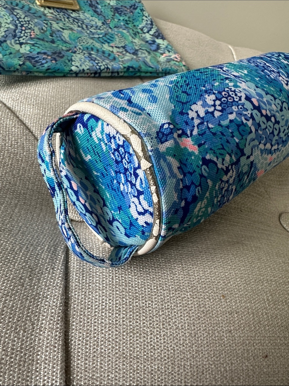 Lilly Pulitzer “Wave After Wave” Plastic Zip Pouch and Pencil Case Set Bundle - Picture 7 of 8